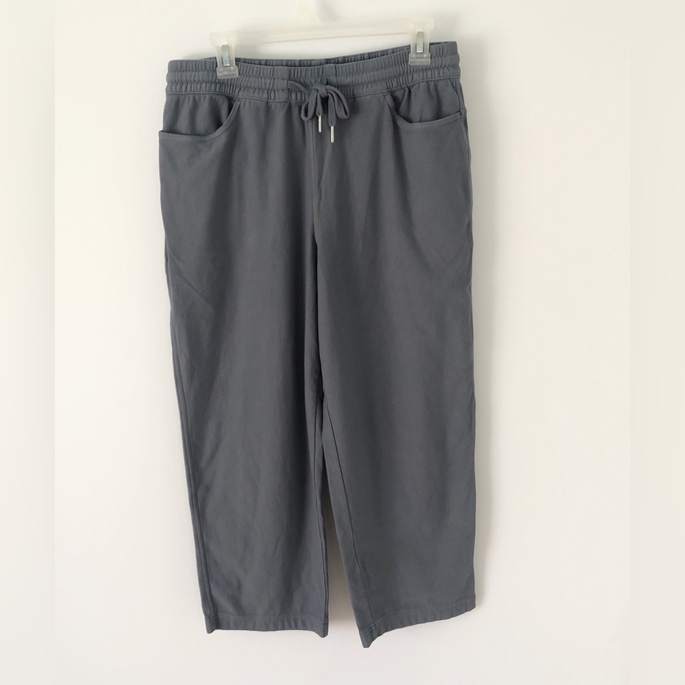 Athleta Women Farallon Straight Leg Pants Pull On Coastline Blue (Gray) Size M/P